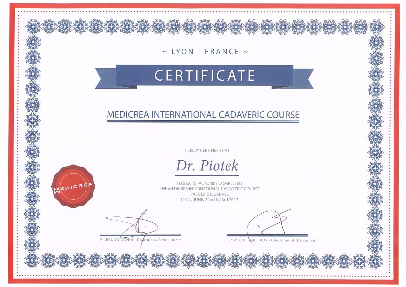 LEK-MED-PAULA-PIATEK-Medicrea-international-cadaveric-course